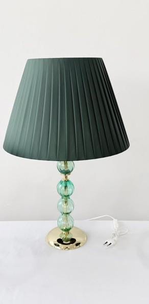 Murano Glass Table Lamp | Certified Murano Glass | Made in Italy | Decorative Lamp | Collection Pasta di Vetro Verde