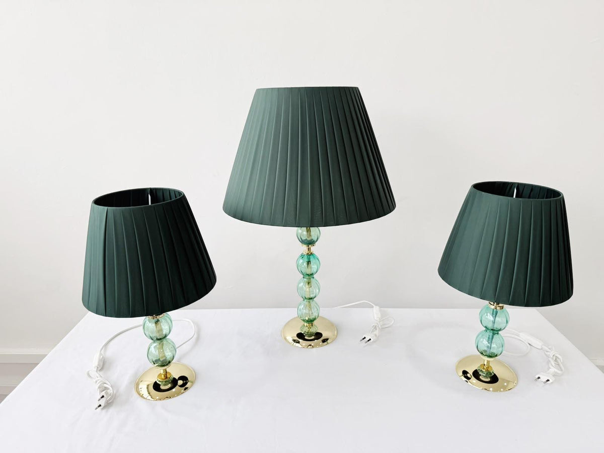 Murano Glass Table Lamp | Certified Murano Glass | Made in Italy | Decorative Lamp | Collection Pasta di Vetro Verde