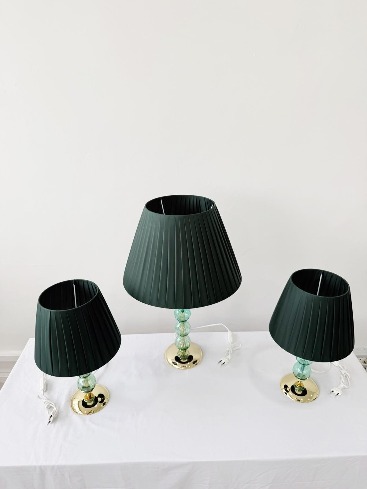 Murano Glass Table Lamp | Certified Murano Glass | Made in Italy | Decorative Lamp | Collection Pasta di Vetro Verde