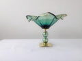 Murano Glass Centerpiece | Certified Murano Glass | Made in Italy | Table Decoration | Collection Pasta di Vetro Verde con base