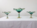 Murano Glass Centerpiece | Certified Murano Glass | Made in Italy | Table Decoration | Collection Pasta di Vetro Verde con base