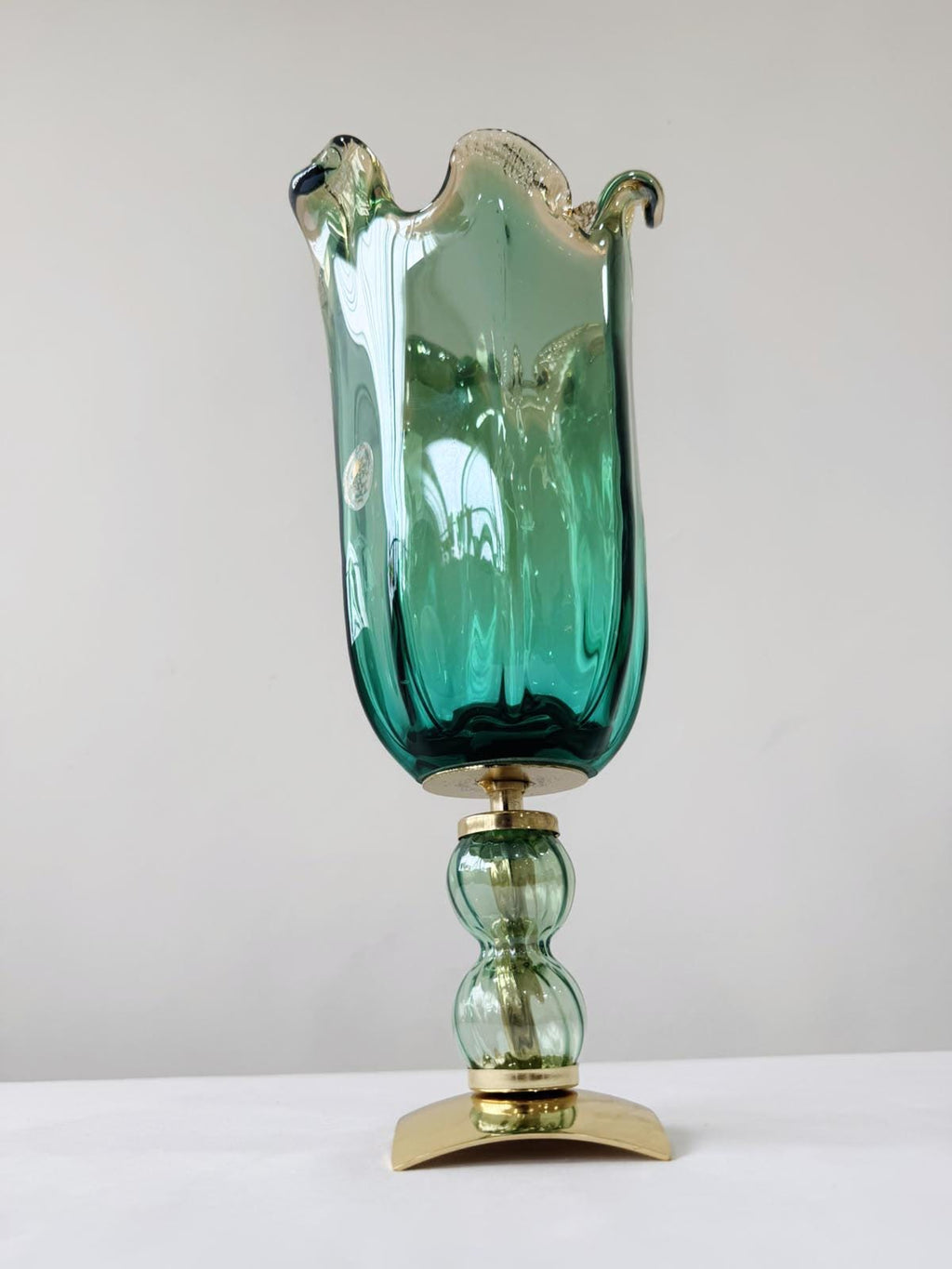 Murano Glass Vase | Certified Murano Glass | Made in Italy | Decorative Vase | Collection Pasta di Vetro Verde