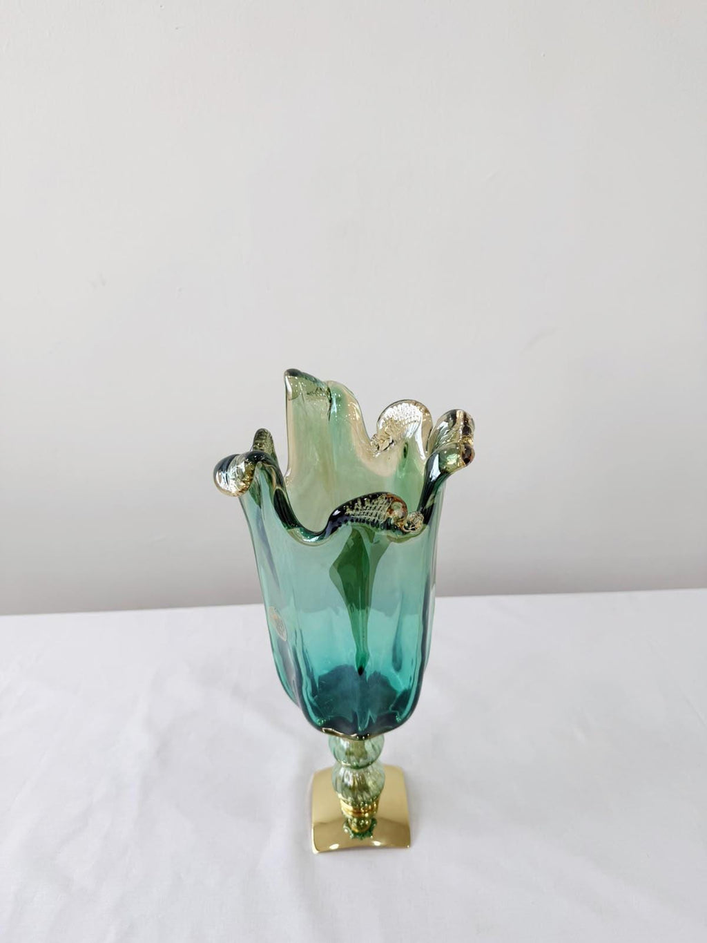 Murano Glass Vase | Certified Murano Glass | Made in Italy | Decorative Vase | Collection Pasta di Vetro Verde