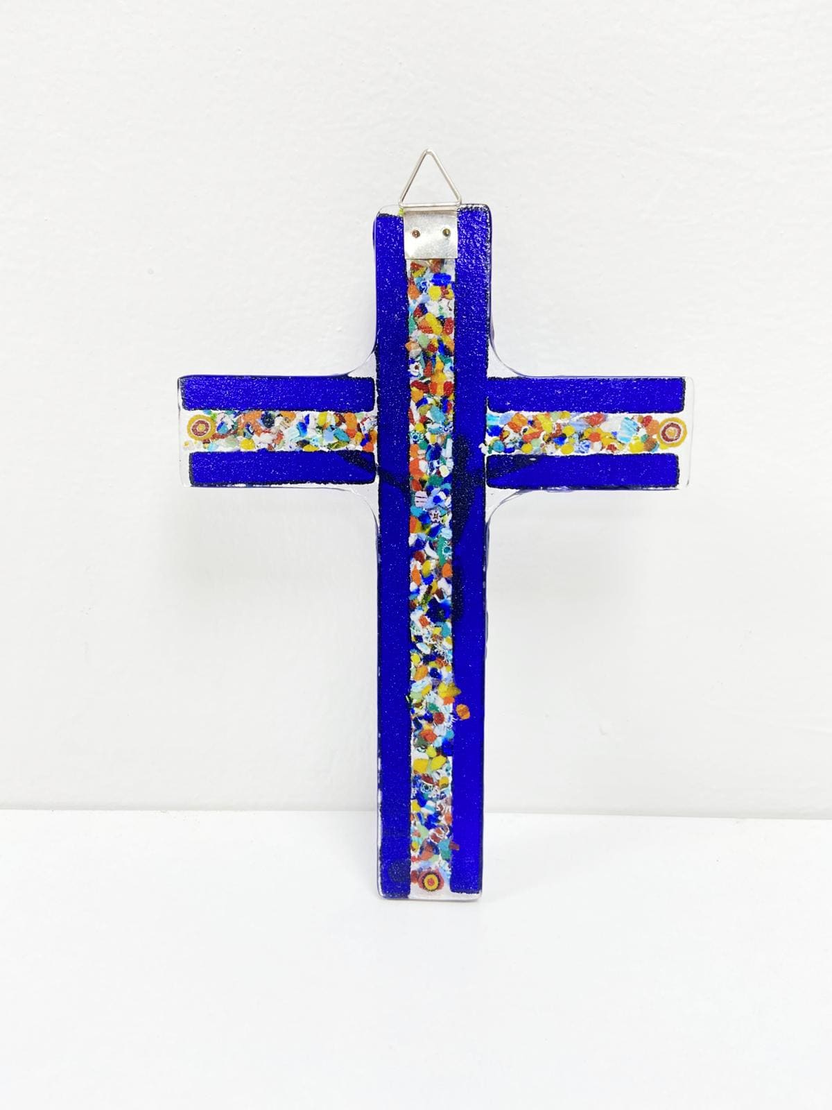 Murano Glass Crucifix | Catholic Cross | Made in Italy | Certified Murano Glass