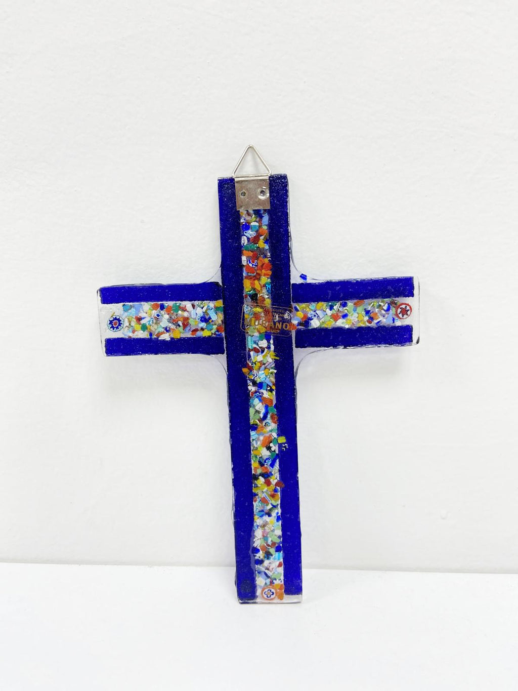 Murano Glass Crucifix | Catholic Cross | Made in Italy | Certified Murano Glass