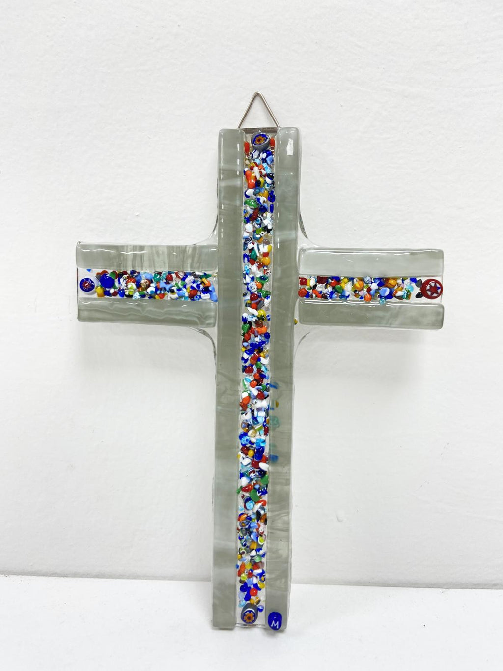 Murano Glass Crucifix | Catholic Cross | Made in Italy | Certified Murano Glass
