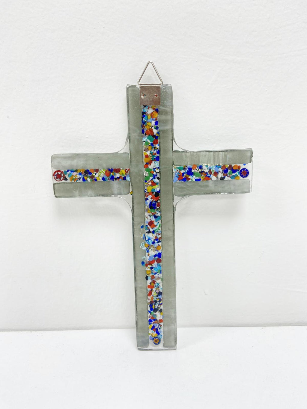 Murano Glass Crucifix | Catholic Cross | Made in Italy | Certified Murano Glass