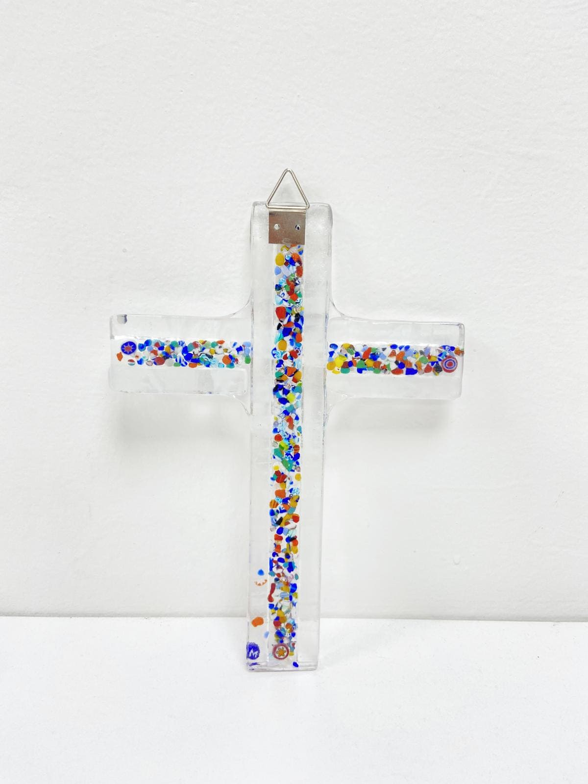 Murano Glass Crucifix | Catholic Cross | Made in Italy | Certified Murano Glass