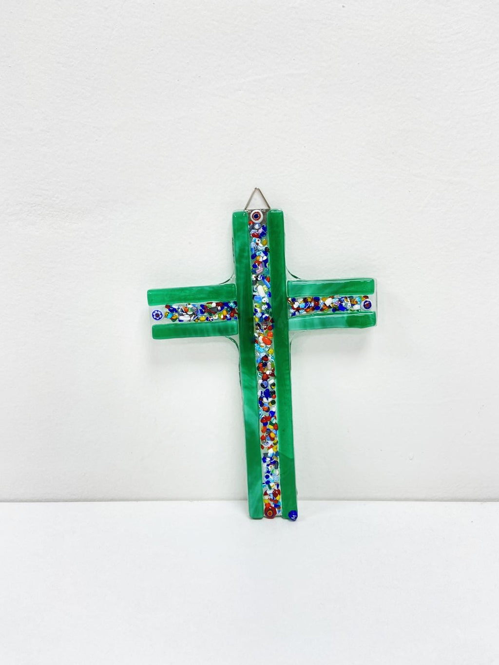 Murano Glass Crucifix | Catholic Cross | Made in Italy | Certified Murano Glass