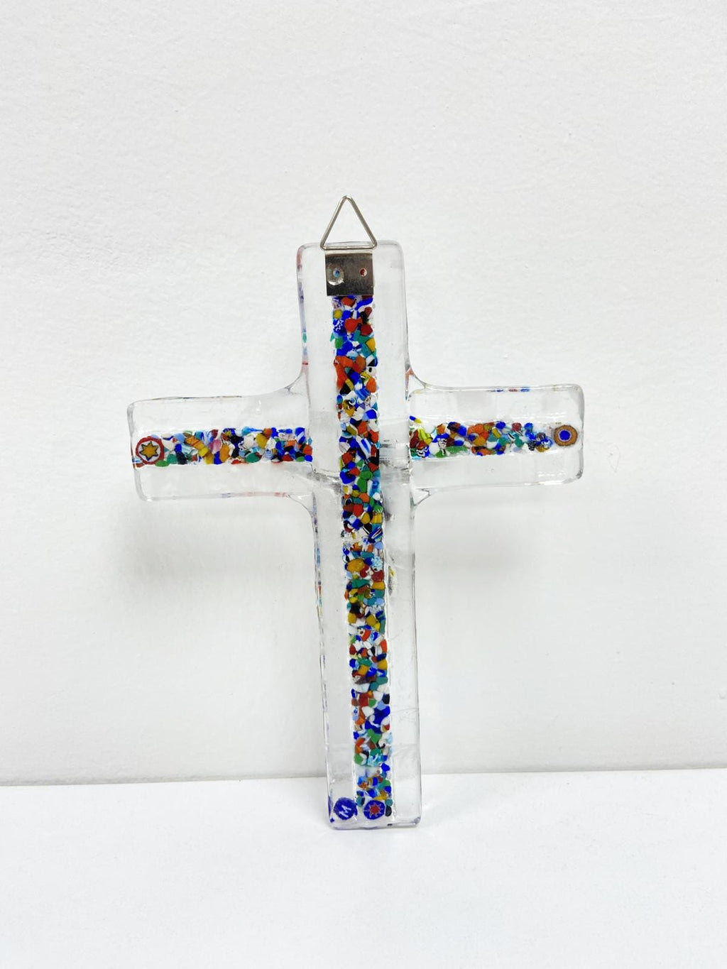 Murano Glass Crucifix | Catholic Cross | Made in Italy | Certified Murano Glass
