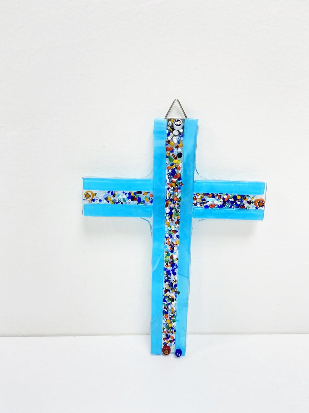 Murano Glass Crucifix | Catholic Cross | Made in Italy | Certified Murano Glass