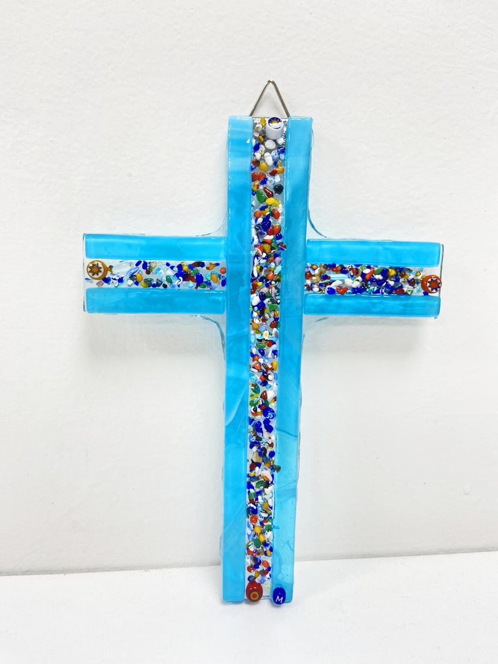 Murano Glass Crucifix | Catholic Cross | Made in Italy | Certified Murano Glass