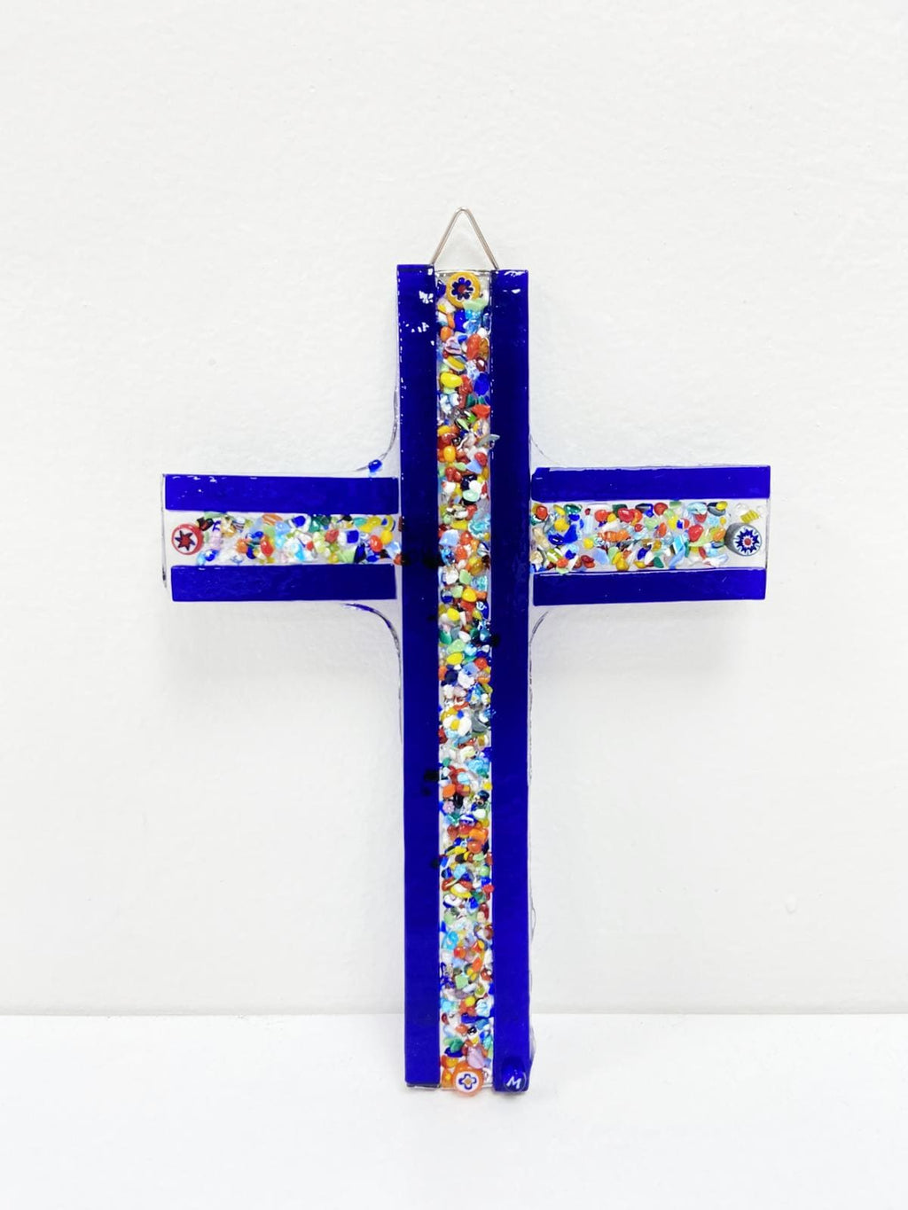 Murano Glass Crucifix | Catholic Cross | Made in Italy | Certified Murano Glass