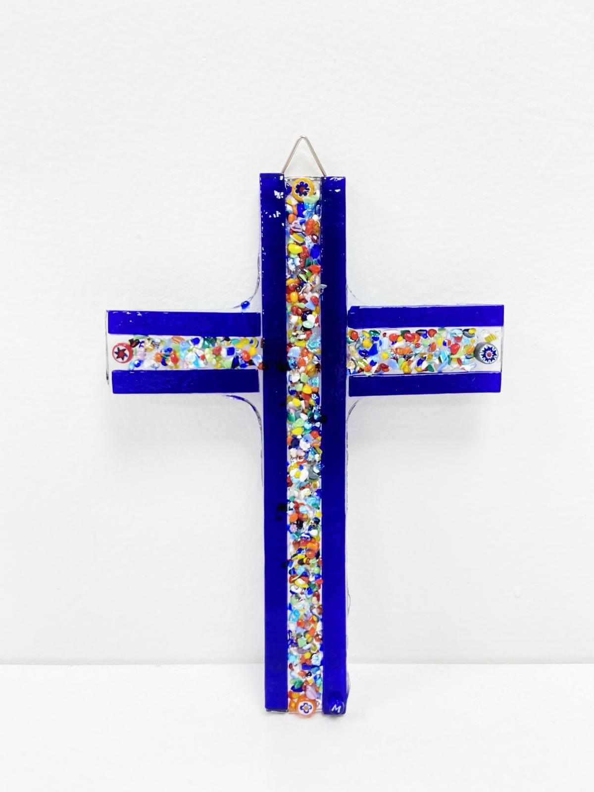 Murano Glass Crucifix | Catholic Cross | Made in Italy | Certified Murano Glass