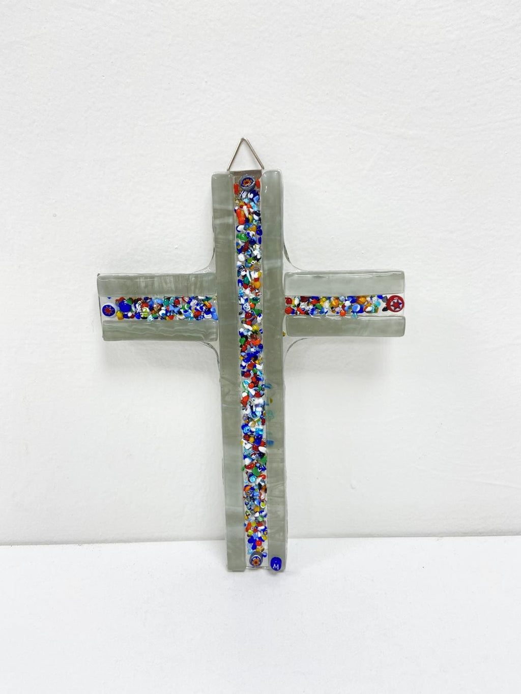 Murano Glass Crucifix | Catholic Cross | Made in Italy | Certified Murano Glass