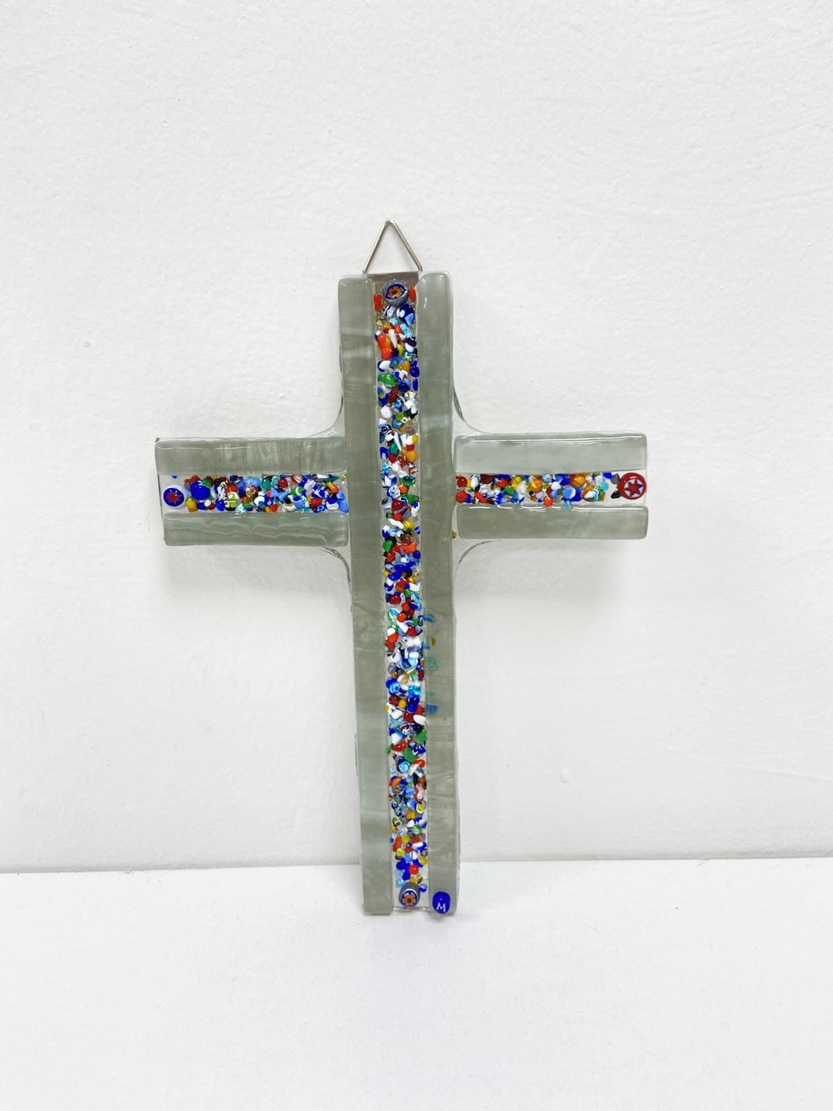 Murano Glass Crucifix | Catholic Cross | Made in Italy | Certified Murano Glass