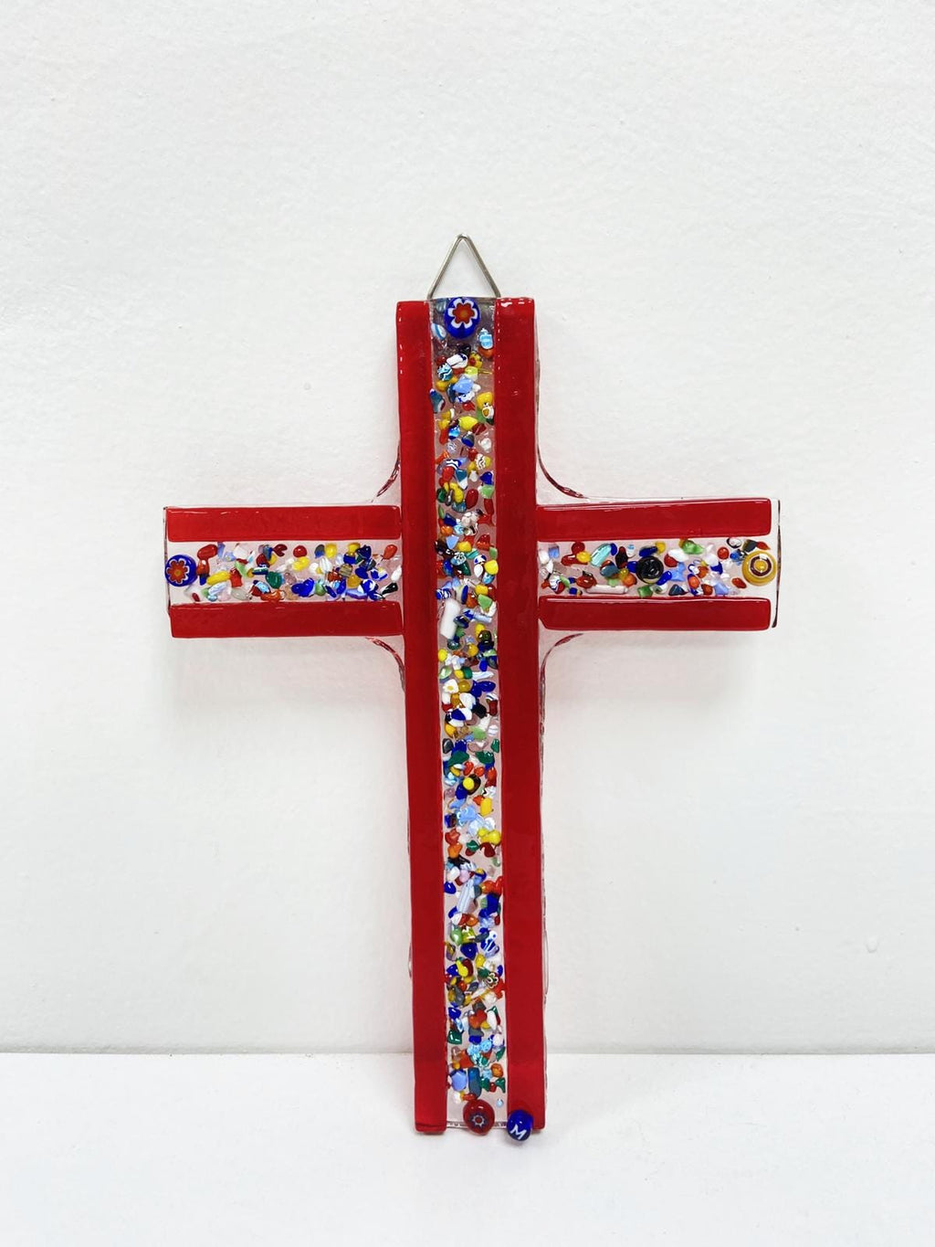 Murano Glass Crucifix | Catholic Cross | Made in Italy | Certified Murano Glass