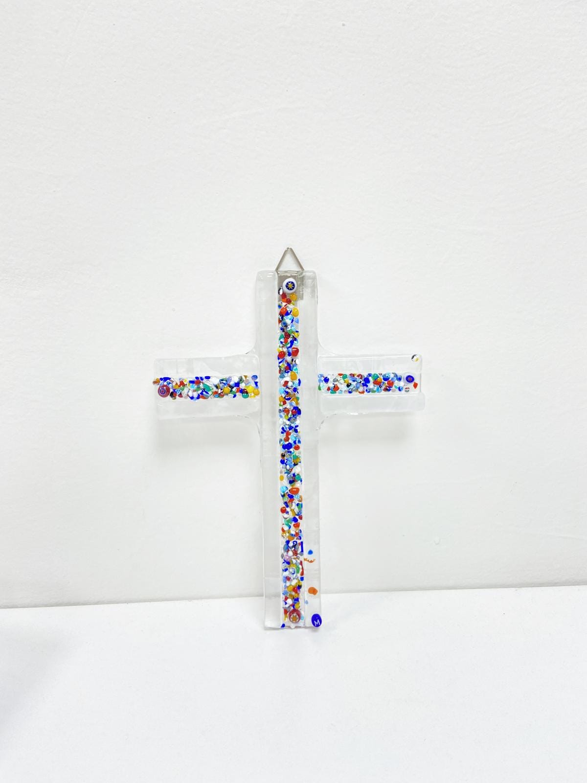 Murano Glass Crucifix | Catholic Cross | Made in Italy | Certified Murano Glass