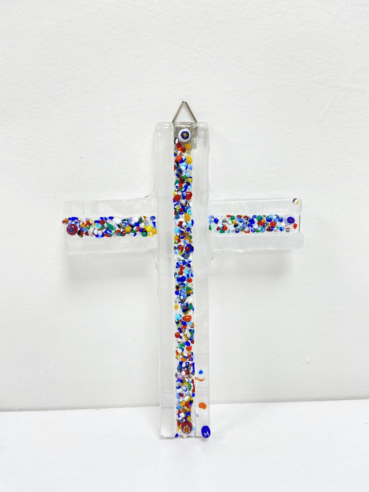Murano Glass Crucifix | Catholic Cross | Made in Italy | Certified Murano Glass